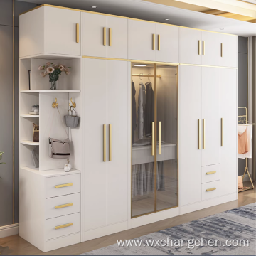 Modern Durable Bedroom Furniture Clothes Combination Cupboards Border Closet Organizer Wooden Cabinet Wardrobes